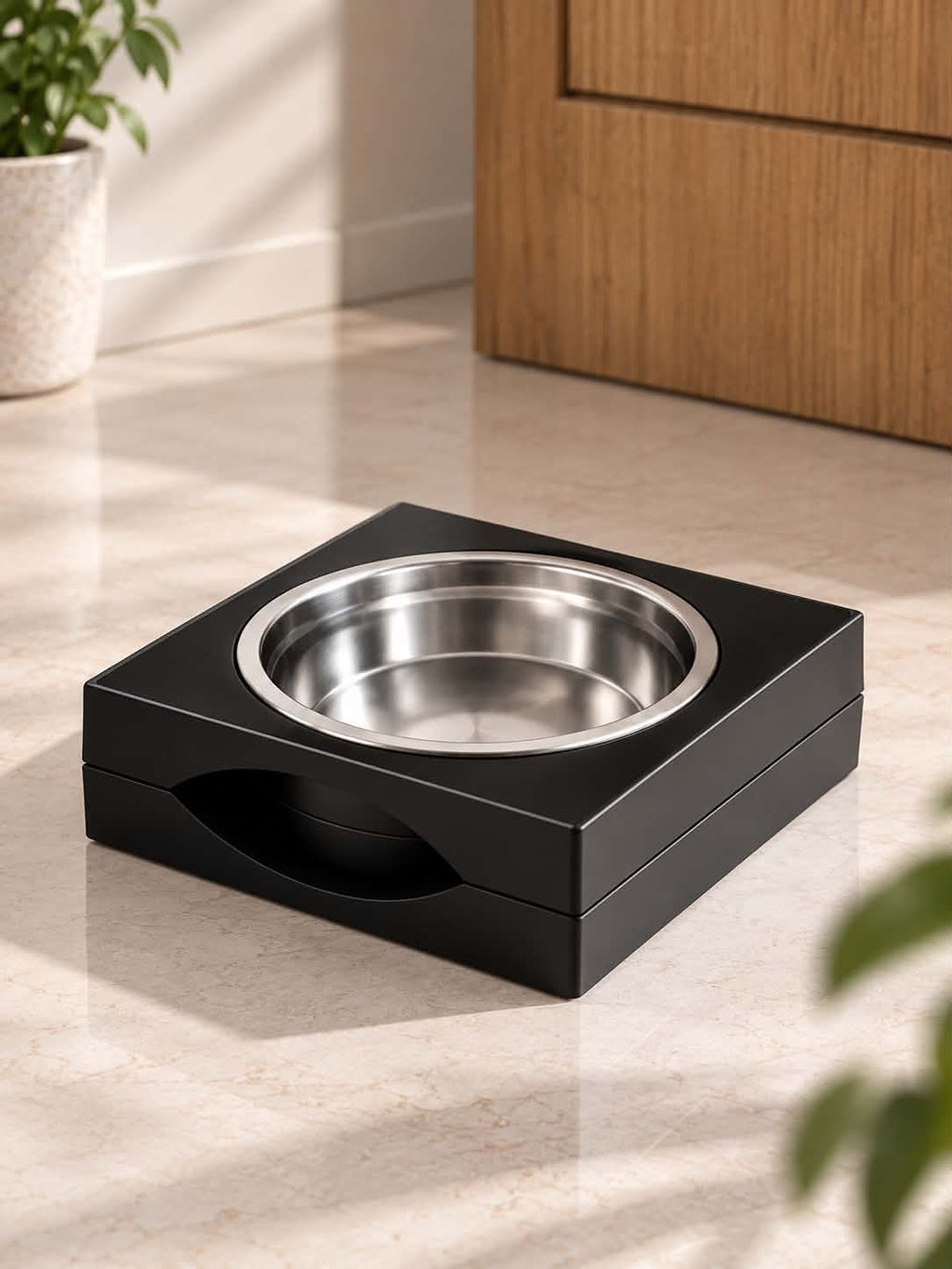 Adjustable Elevated Pet Feeding Station with 2 Stainless Steel Bowls – Raised Dog & Cat Food and Water Bowl Stand with Multiple Height Levels