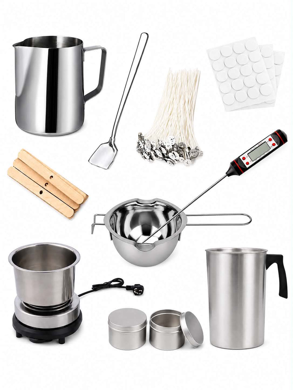 CANDLE KIT MAKING - reusable tools and premium accessories, you can create personalized candles for your home, gifts, or even start your own candle business.