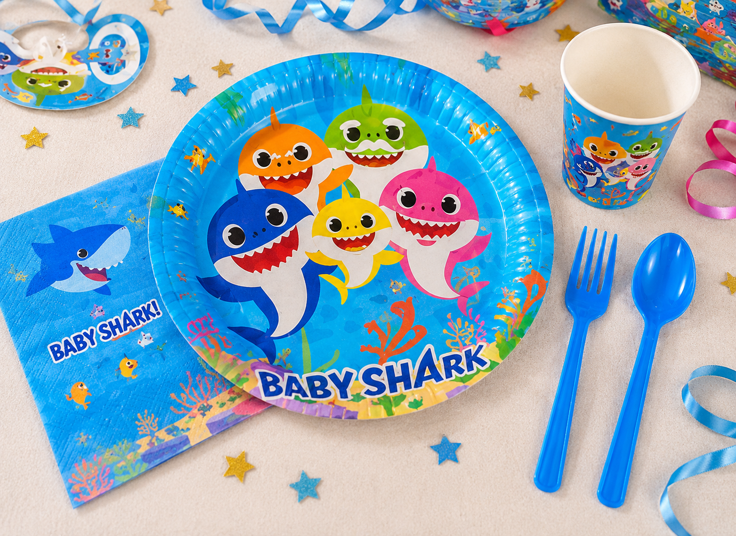 BABY SHARK PARTY SET