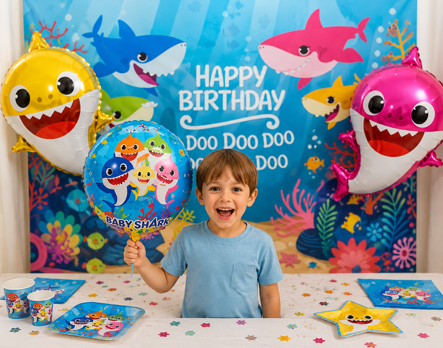 BABY SHARK PARTY SET