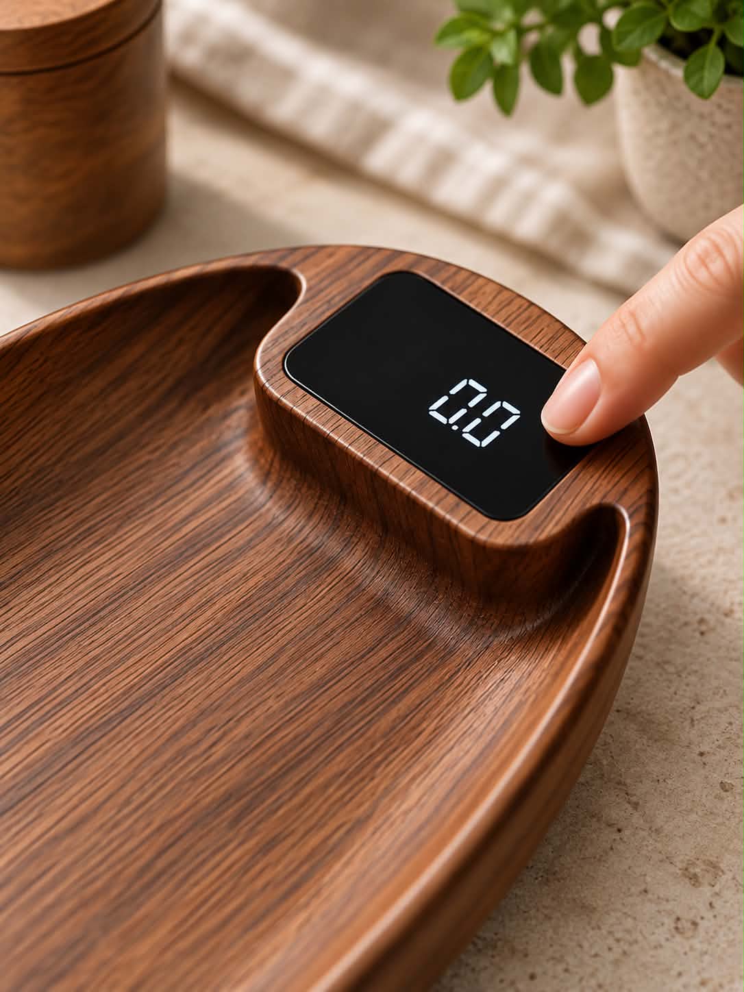 Smart Digital Coffee Scale with Timer – 200g/0.3g Precision Mini Kitchen Food & Tea Weighing Scale with USB Chargin