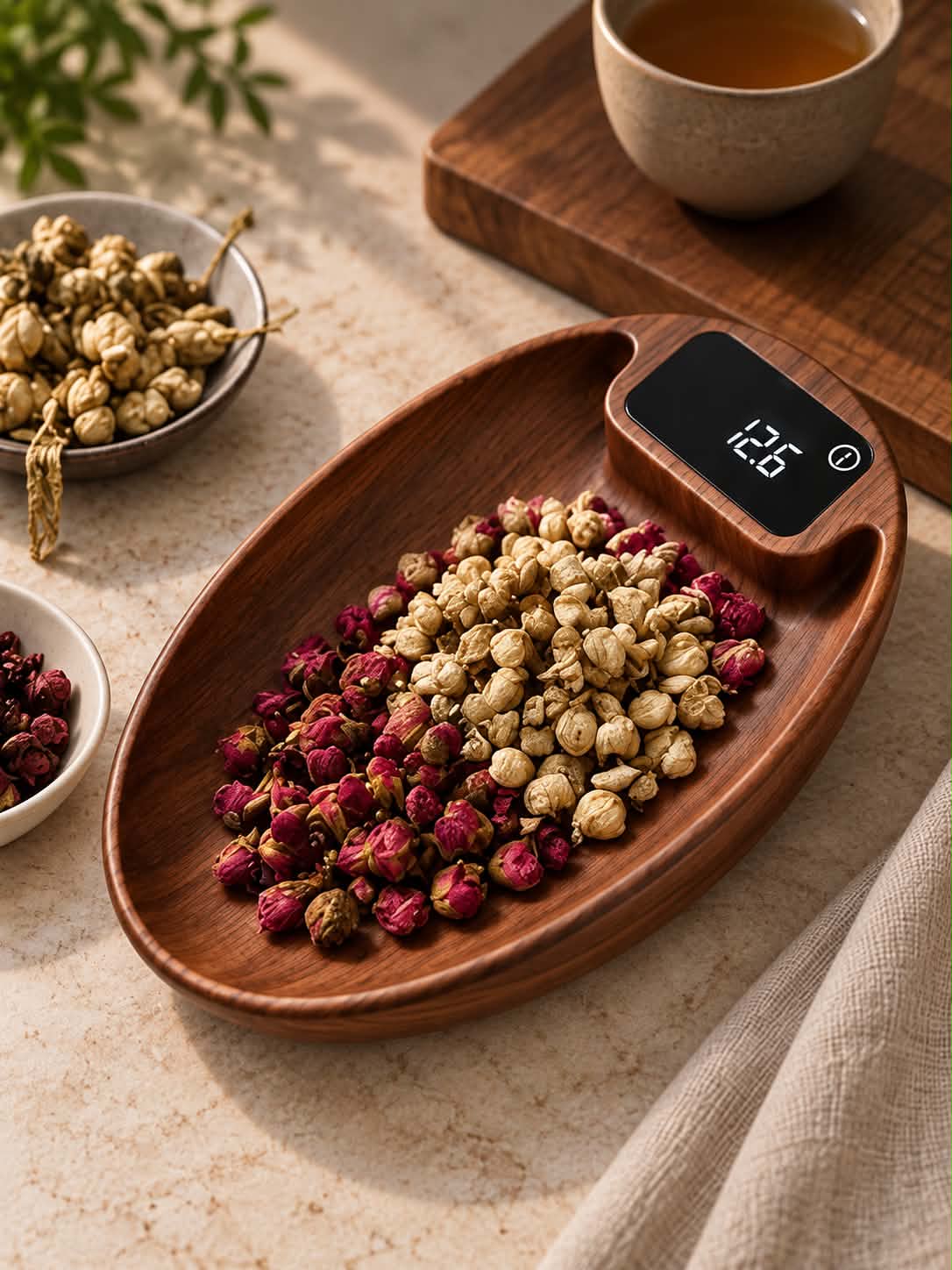 Smart Digital Coffee Scale with Timer – 200g/0.3g Precision Mini Kitchen Food & Tea Weighing Scale with USB Chargin