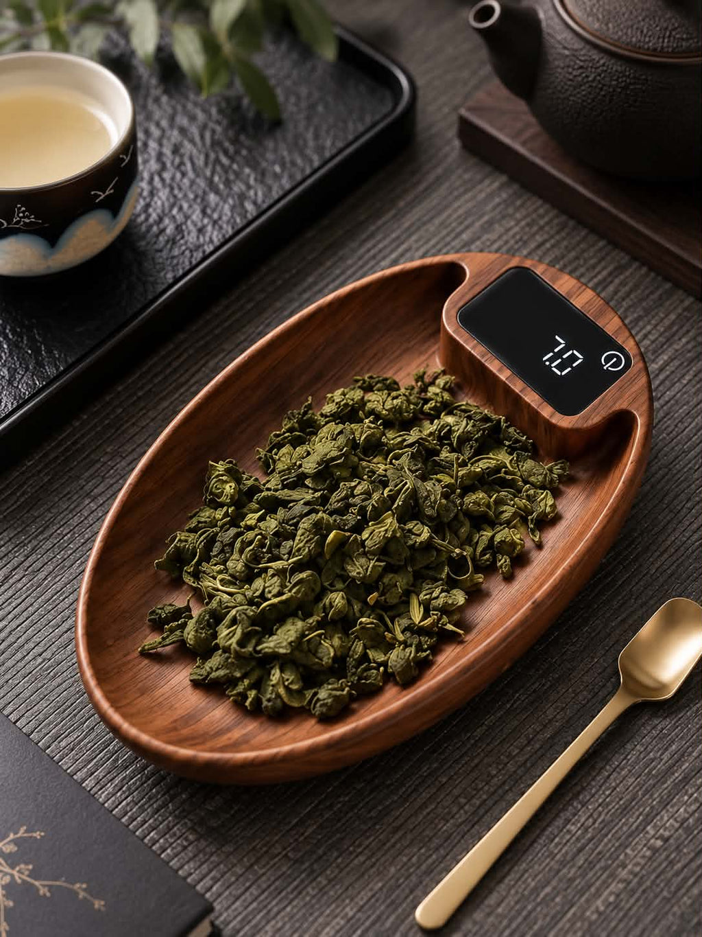 Smart Digital Coffee Scale with Timer – 200g/0.3g Precision Mini Kitchen Food & Tea Weighing Scale with USB Chargin