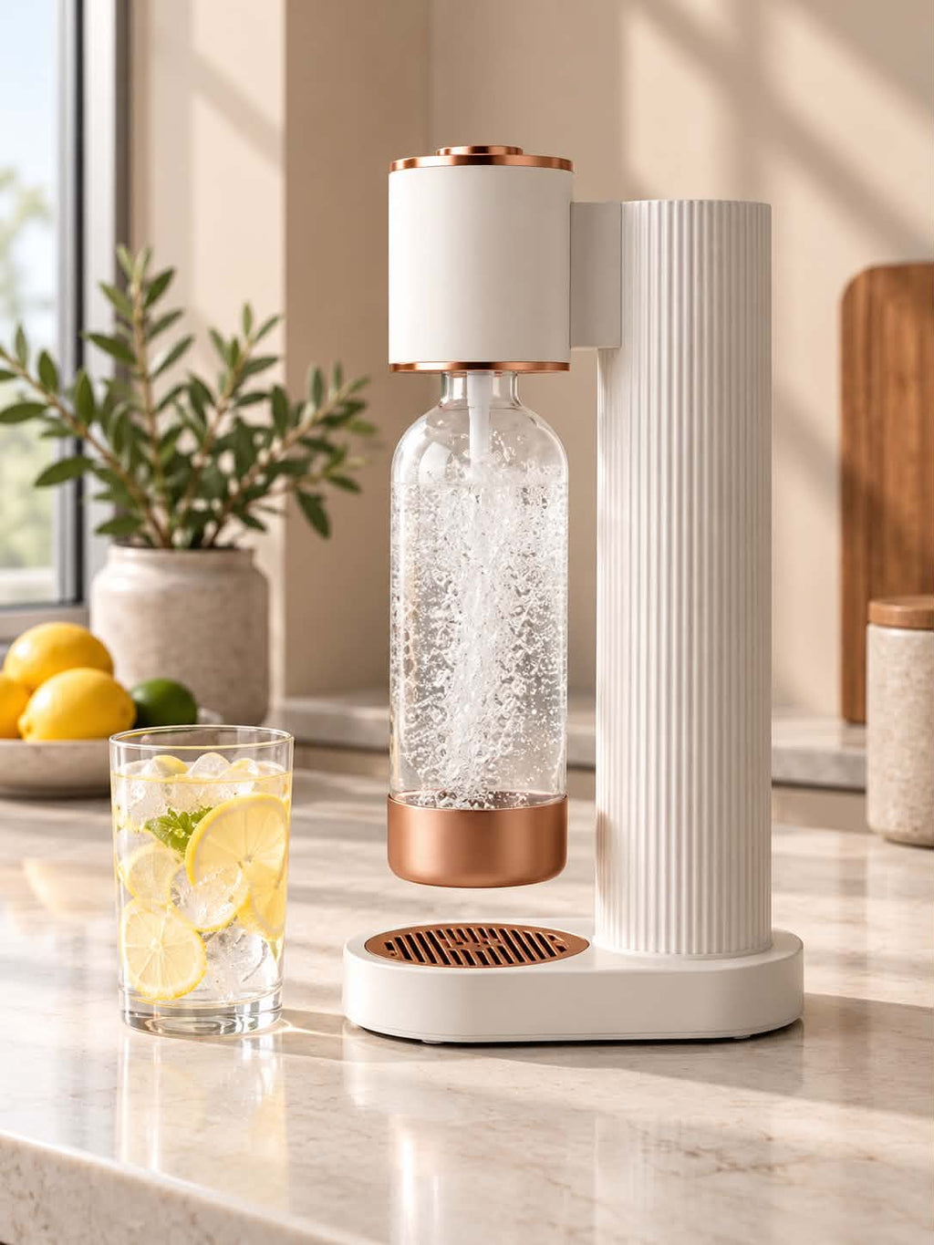 Portable Sparkling Water & Soda Maker – Premium Home CO₂ Carbonation Machine with Reusable Bottle for Fresh Fizzy Water, Homemade Soda, Sparkling Drinks & Refreshing Beverages