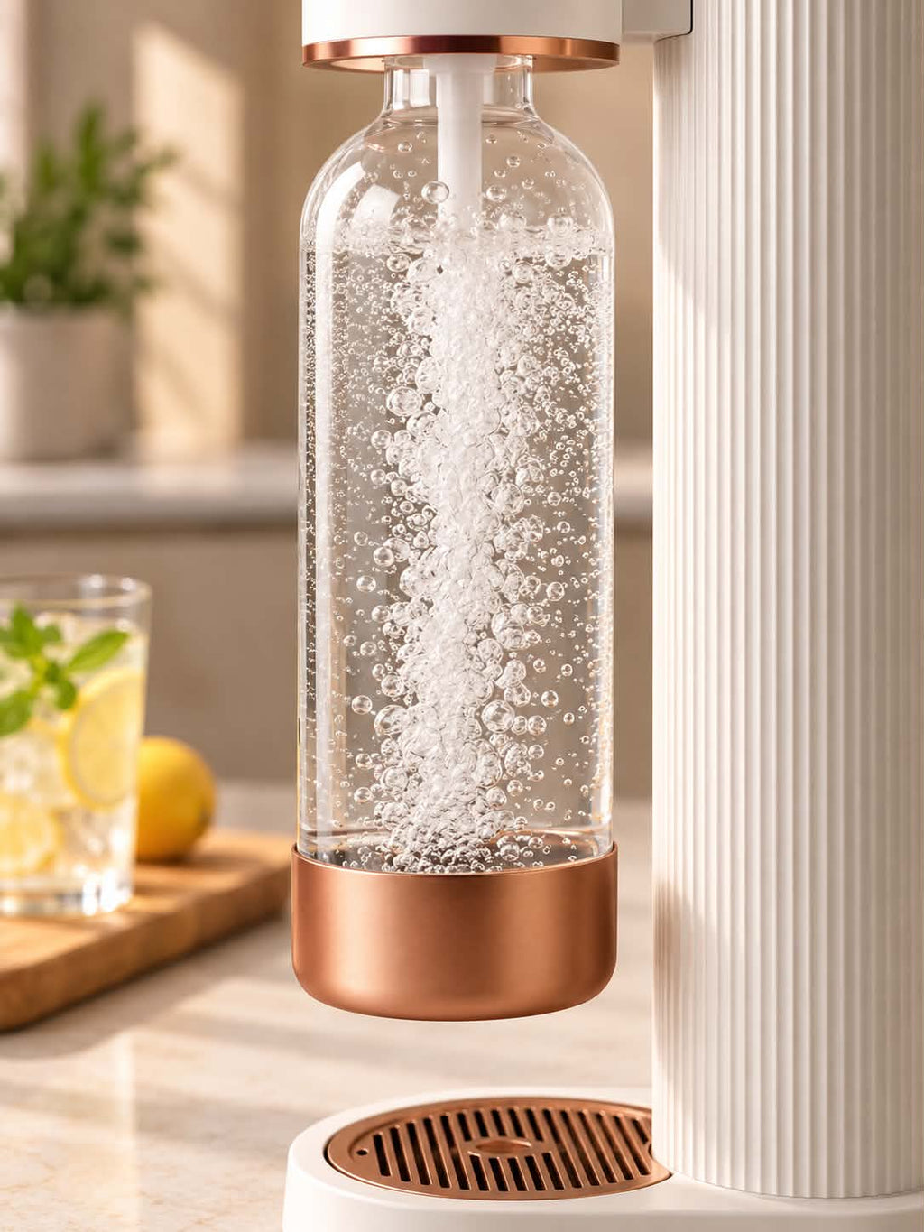 Portable Sparkling Water & Soda Maker – Premium Home CO₂ Carbonation Machine with Reusable Bottle for Fresh Fizzy Water, Homemade Soda, Sparkling Drinks & Refreshing Beverages
